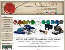 Tablet Screenshot of citycoseals.co.uk